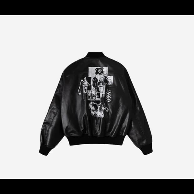 언더마이카 언노운 아트웍 레더 봄버