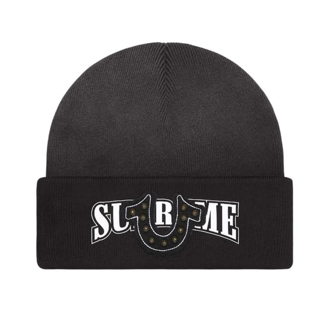 슈프림 x 트루릴리전 비니 블랙 - 25FW