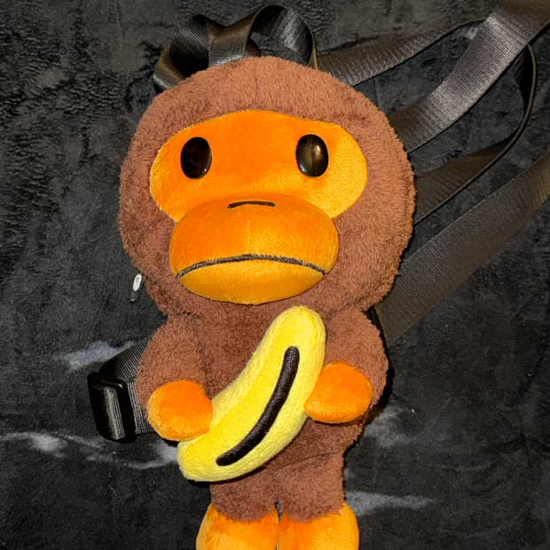 베이비 마일로 플러시 돌 백팩 바나나