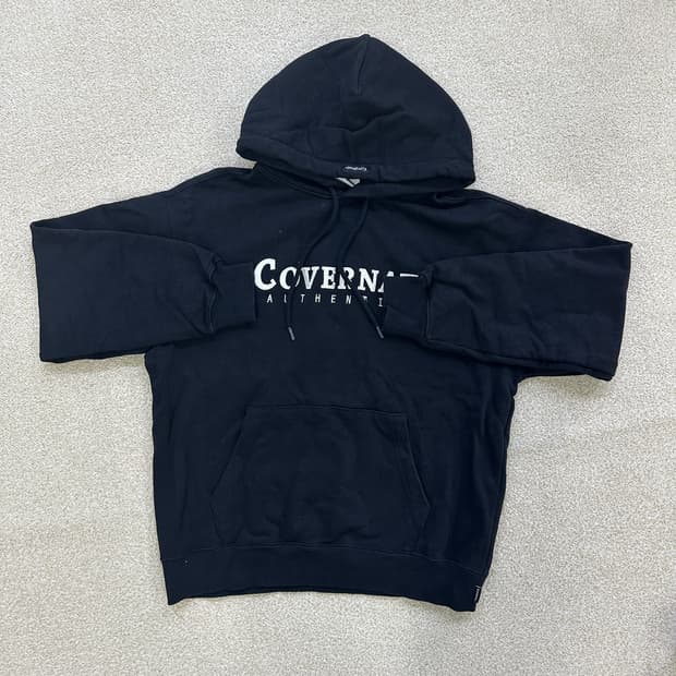 M 커버낫 어센틱 로고 후드블랙 0317D