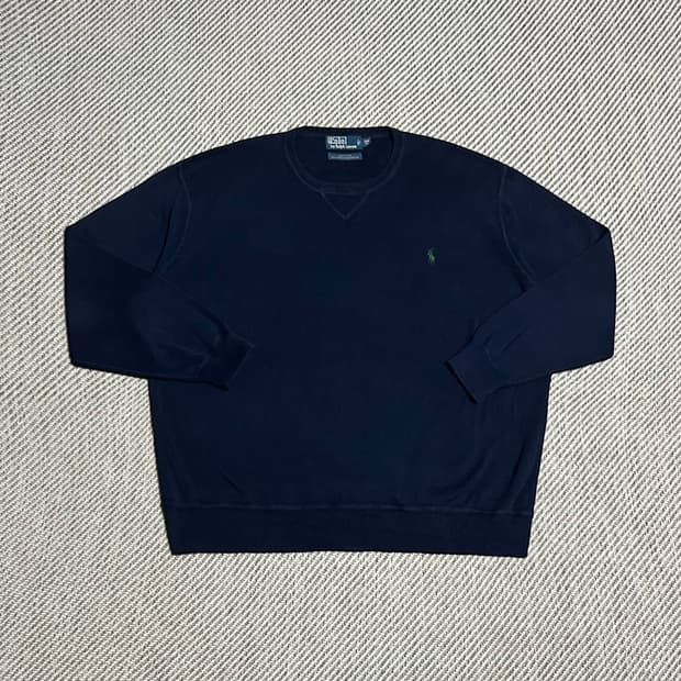 [XXL] Polo 폴로 랄프로렌 네이비 코튼 라운드 니트