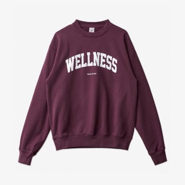 스포티 앤 리치 웰네스 아이비 맨투맨 - 메를로 Made in USA