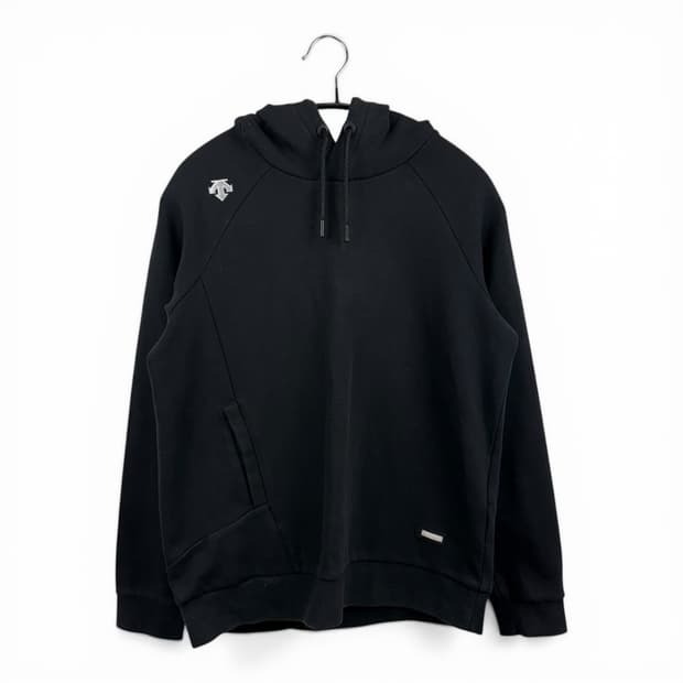 (90) 데상트 기능성 후드 티 블랙