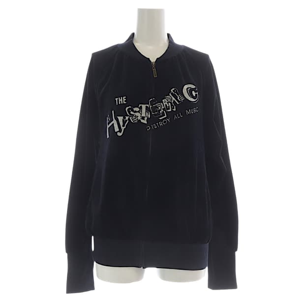 히스테릭 글래머 레이디스 디스트로이 올뮤직 벨루어 자켓