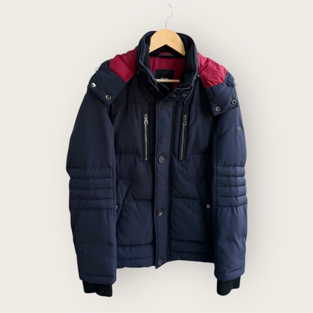 100/ 휴고보스 블랙라벨 리얼다운 후디드 패딩