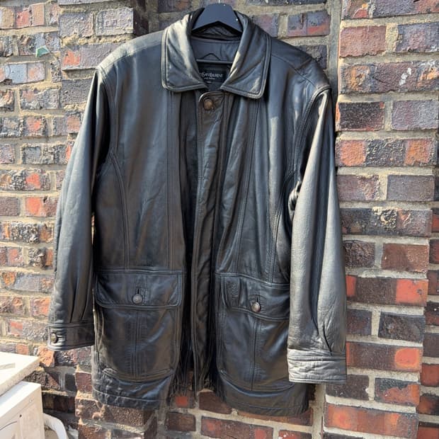 입생로랑 뿌르 옴므 양가죽 하프 자켓