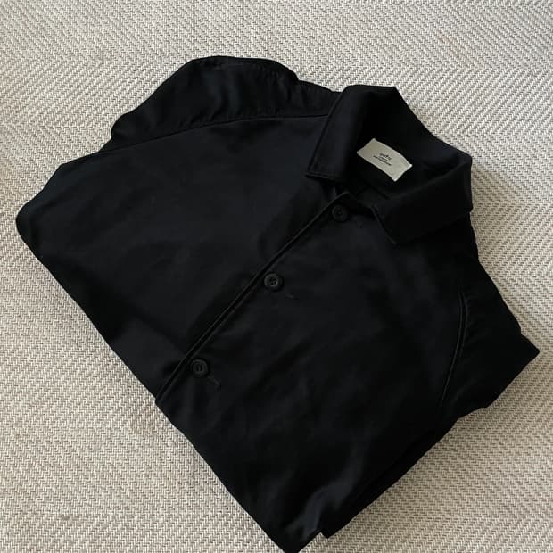 우틸 outil 레숍 별주 몰스킨 코트 블랙 2