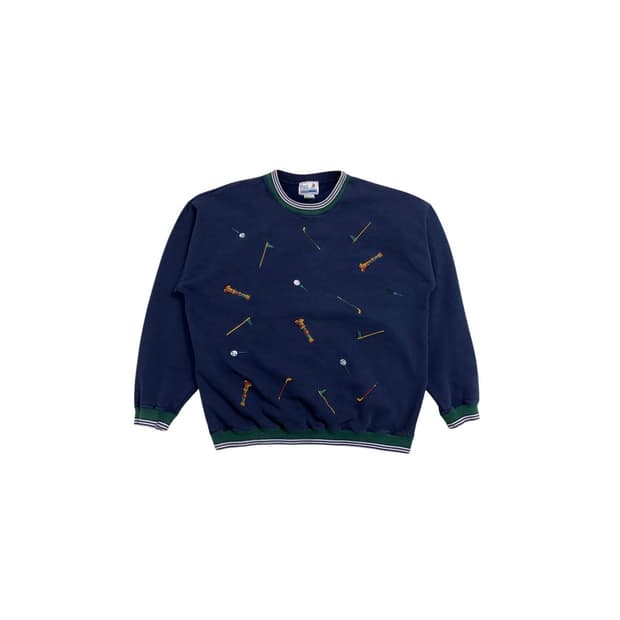 빈티지 Neil Martin 골프 클럽 자수 맨투맨