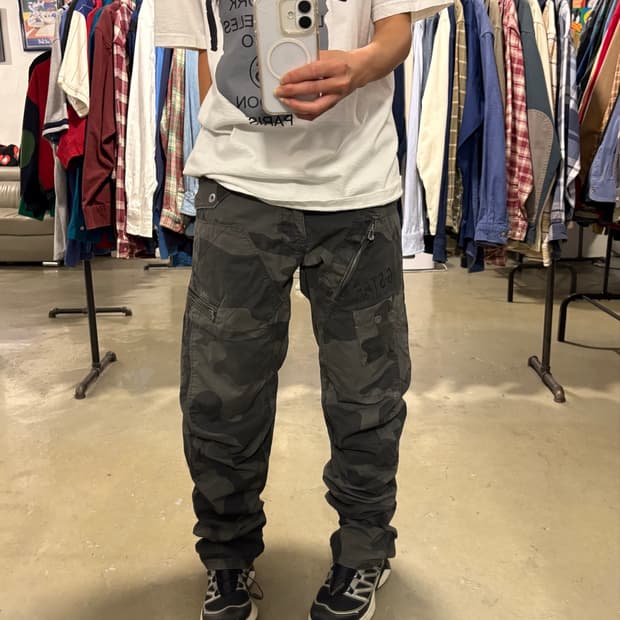 G스타 카모팬츠