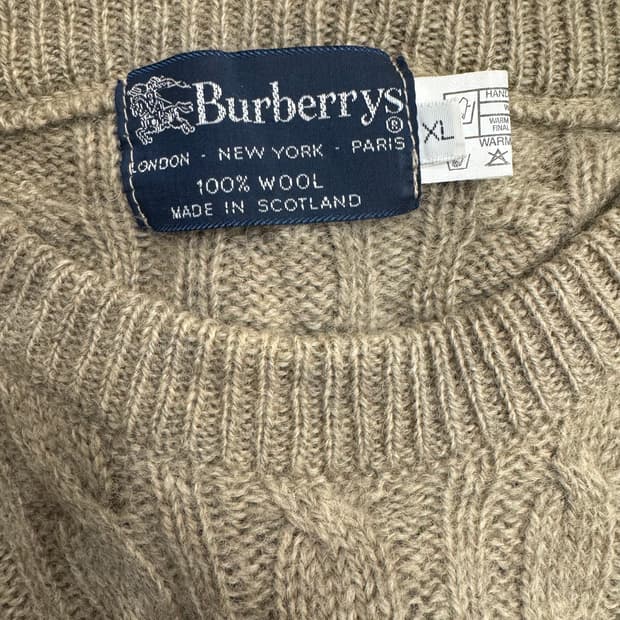 버버리 90s 빈티지 니트
