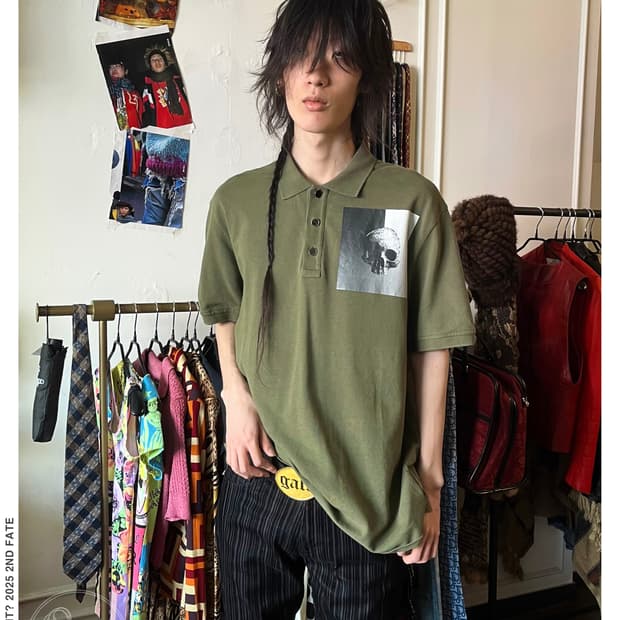 JUST CAVALLI 19ss Skull Printed PK-Shirt