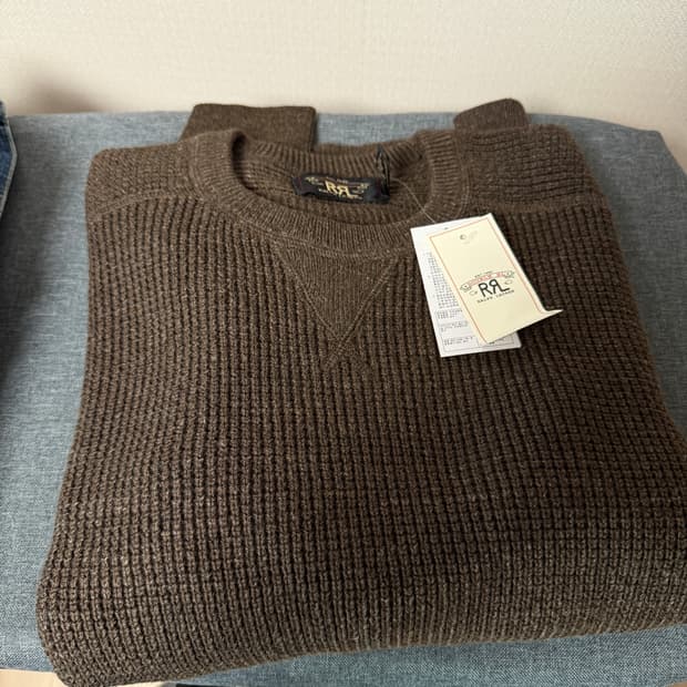 RRL 브라운 니트 (택 포함 새상품)