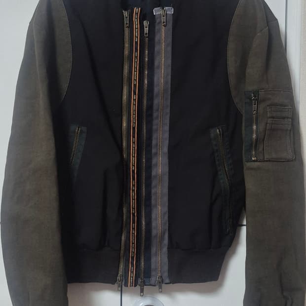 라프시몬스 11aw 멀티지퍼 봄버