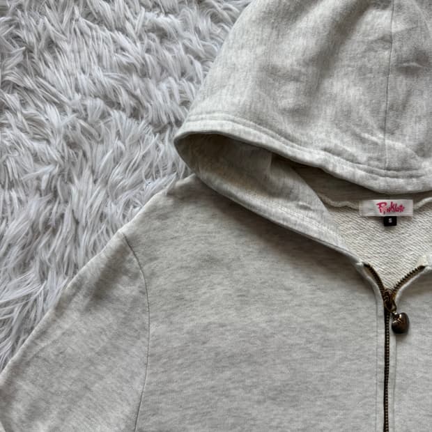 PINKLATTE 일본빈티지 y2k후드집업 러블리 노드 후드집업 S 37