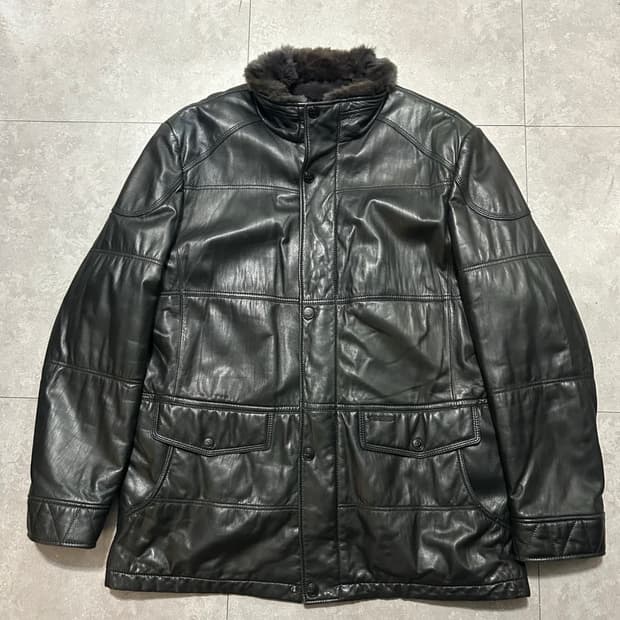 레노마 래빗 퍼 양가죽 빈티지 헌팅 자켓 105size