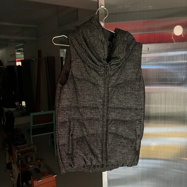 갭 크롭패딩조끼