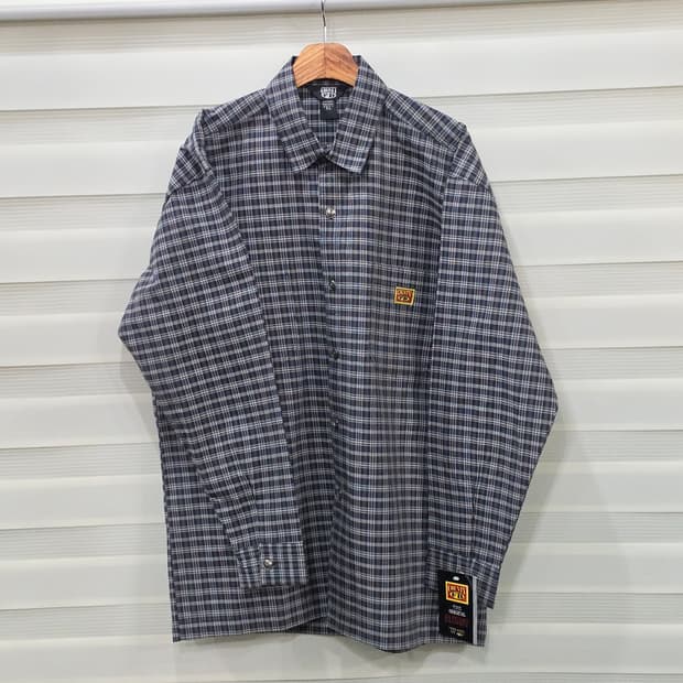 미사용품 COUNTY FB 오버핏 체크셔츠-XL