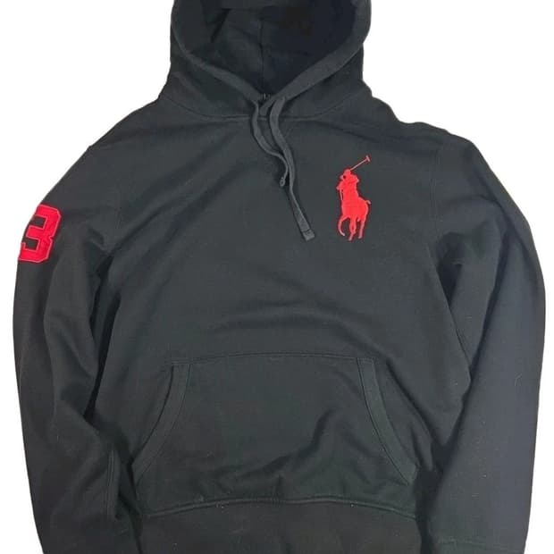 폴로 랄프로렌 빅포니 넘버3 풀오버 후드티