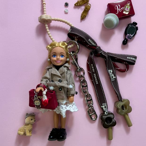 (27)바비키링 정품USA 마텔사 바비인형 커스텀키링