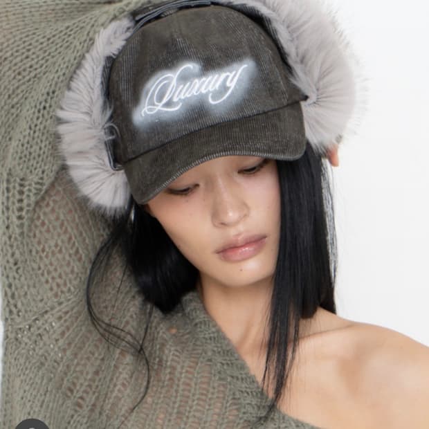 (유일매물)LUXURY FAUX FUR EARFLAP CAP(KHAKI)