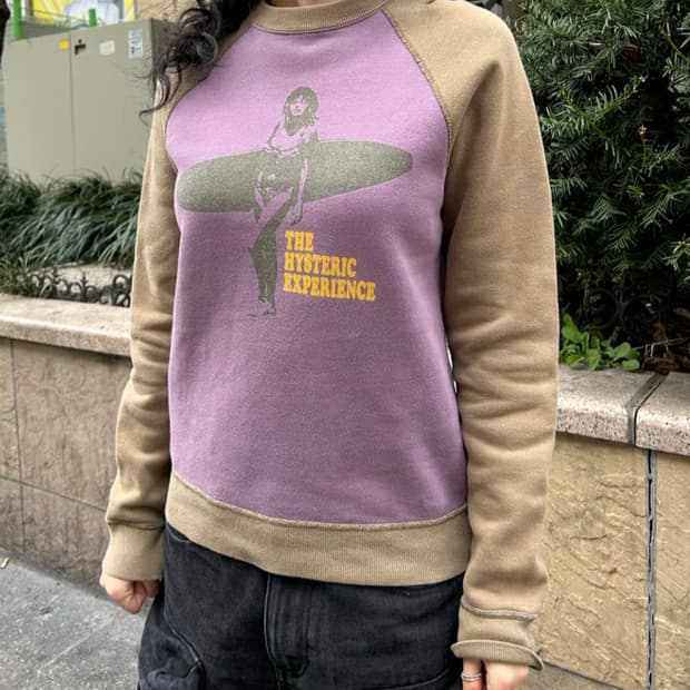 히스테릭글래머 프린팅 레글런 맨투맨