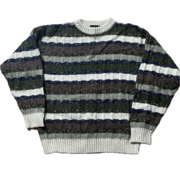 stripe knit sweater