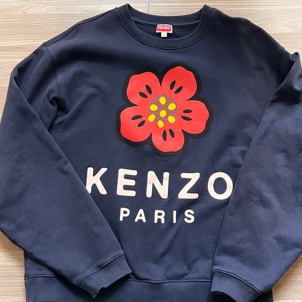 (XL) 겐조 니고 보케플라워 맨투맨 미드나잇 블루