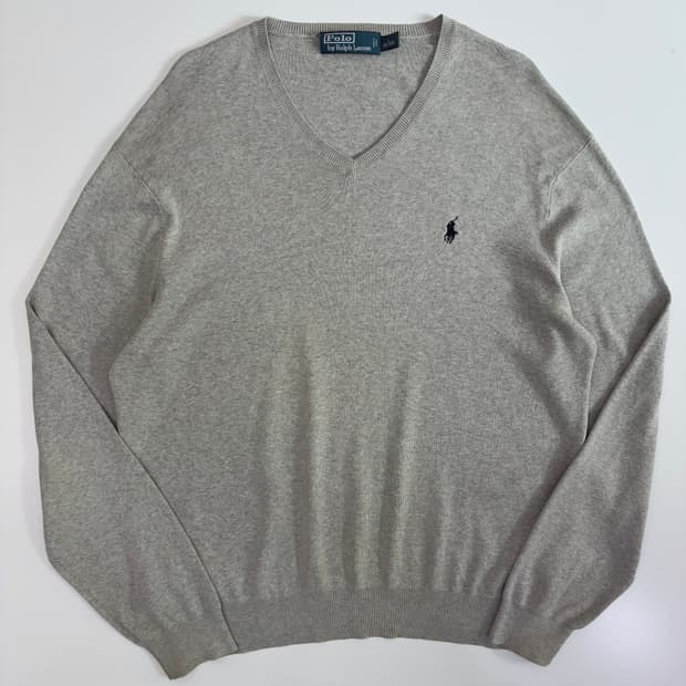 Polo 폴로 랄프로렌 피마코튼 멜란지그레이 니트