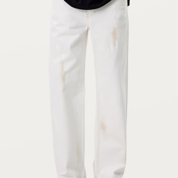 솔리드 옴므 포켓 크림 데님 팬츠