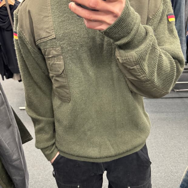 OS)Halfen 밀리터리 빈티지 독일군 코만도 스웨터