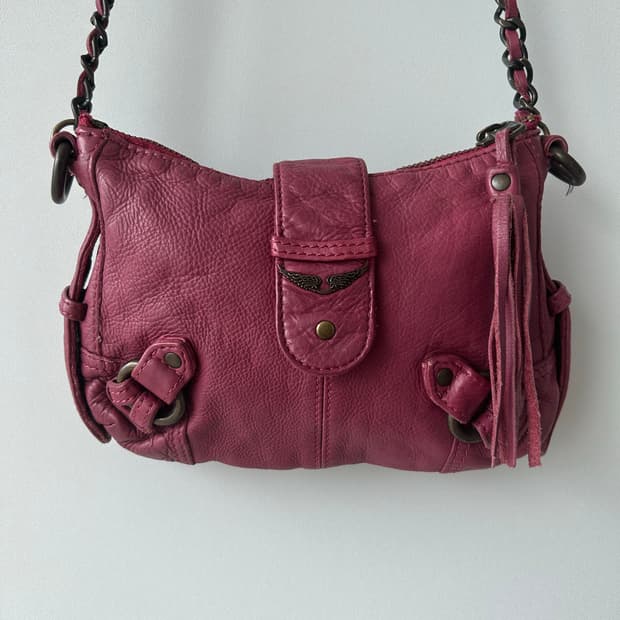 Zadig & Voltaire 핑크 가죽 숄더백