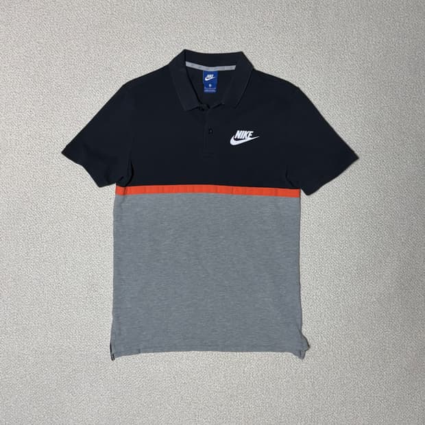 나이키 M 배색 반팔티