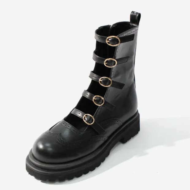 슈하이 루엘라 벨트 워커 부츠 블랙 