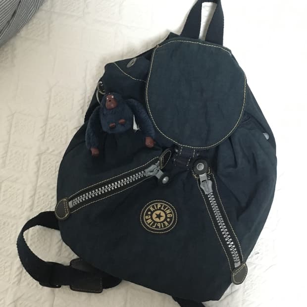 키플링 빈티지 백팩 네이비