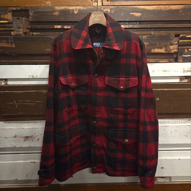 00'S 폴로랄프로렌 헤비멜톤울자켓