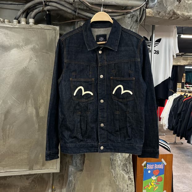 에비수 빅로고 데님 자켓 인디고 105 #csz2305