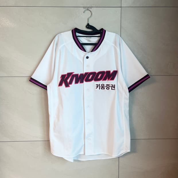 [XL/105] 25년 키움 히어로즈 노마킹 야구 홈 유니폼 