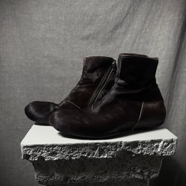 The Viridi-anne Pony Hair Ankle Boots  