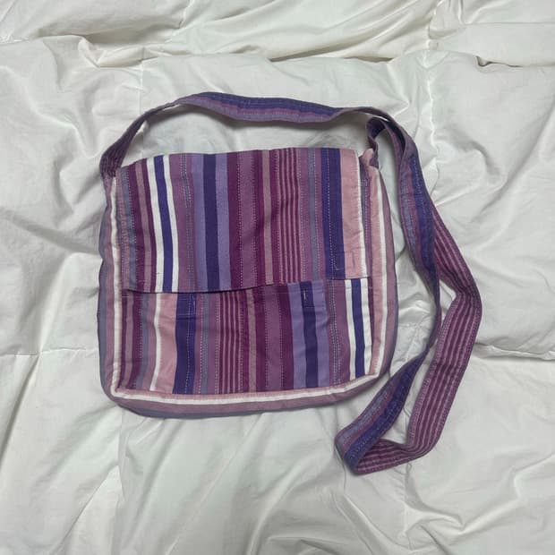 빈티지 스트라이프 크로스백 숄더백