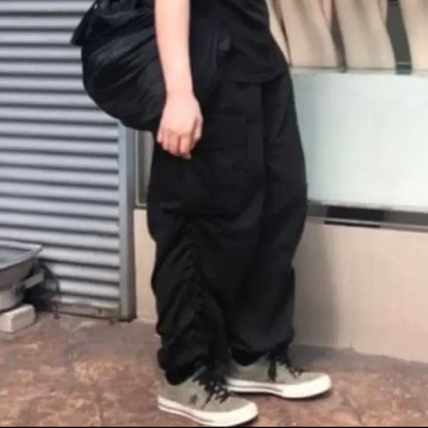 빈티지 와이드 셔링 카고팬츠