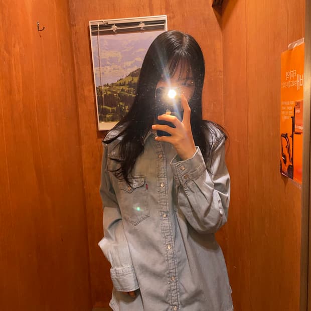 (L) Levi's 리바이스 코튼 데님 셔츠