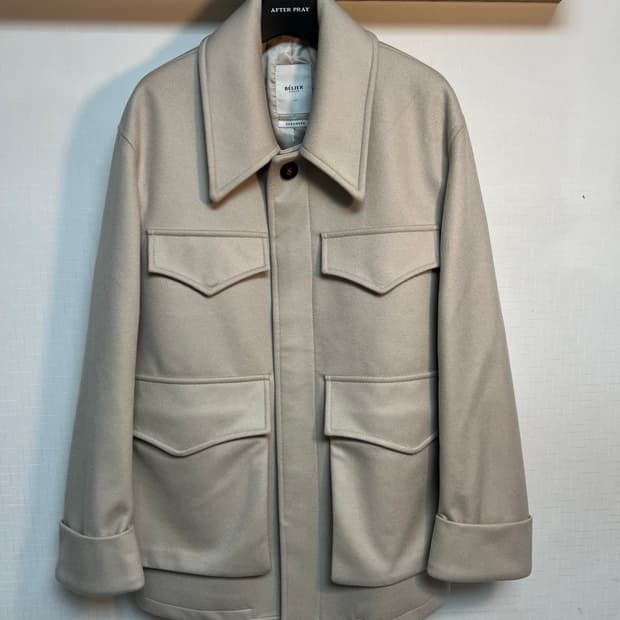 벨리에 캐시미어 밀리터리 코트