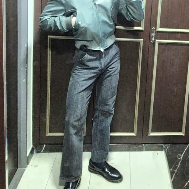 베르사체 컬렉션 스트라이프 팬츠