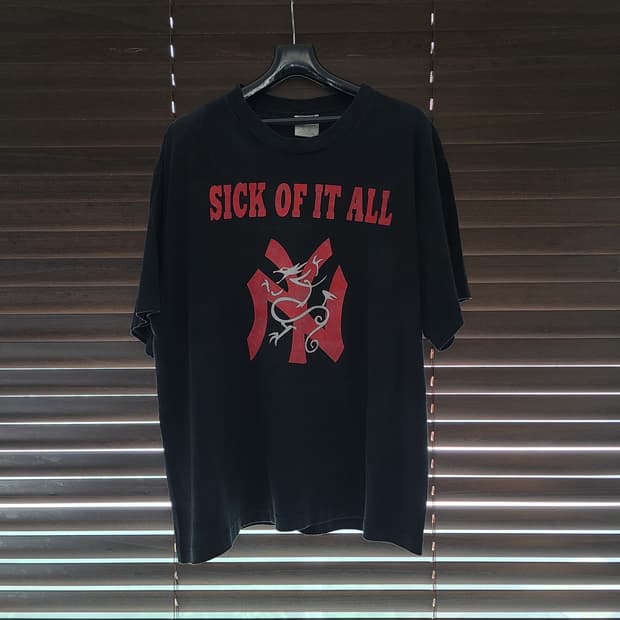 [XL] 90s sick of it all 빈티지 밴드 티셔츠