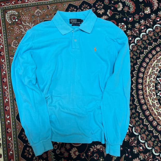 폴로 랄프로렌 PK 긴팔 카라티 라이트 블루 L/100
