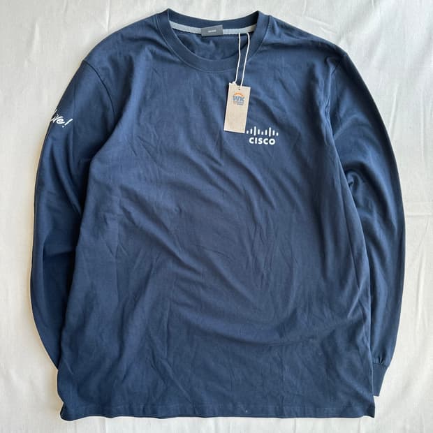 시스코(Cisco) 롱슬리브 티셔츠 네이비 XL 남녀공용 에코프렌들리 긴