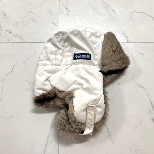 00s 컬럼비아 토끼털 군밤 모자 트루퍼햇 L