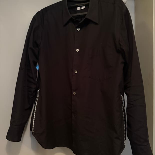 꼼데가르송 옴므듀스 사이드 지퍼 셔츠 xs