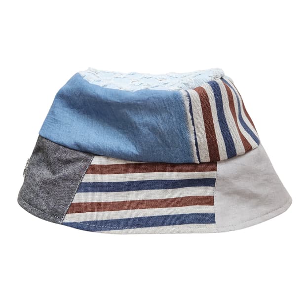 양면 빈티지 패치워크 사파리 버킷햇 벙거지