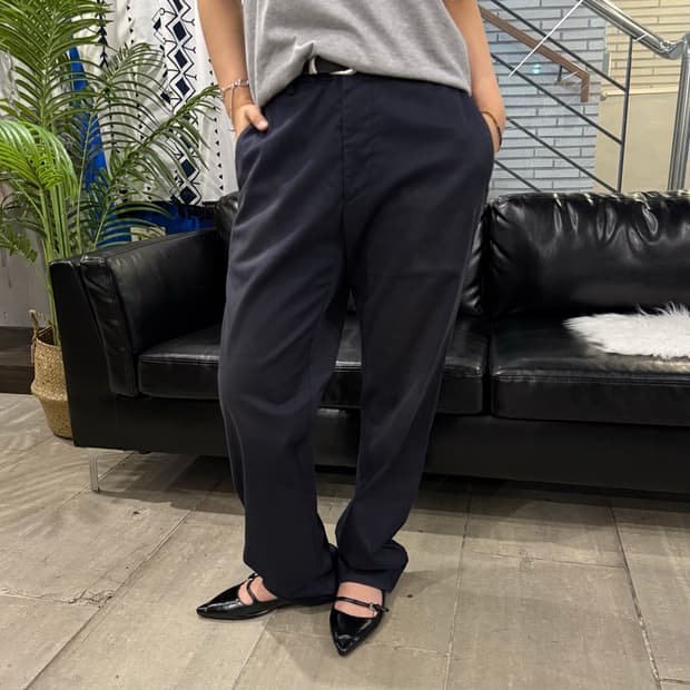 Beanpole 스트레이트 팬츠 네이비